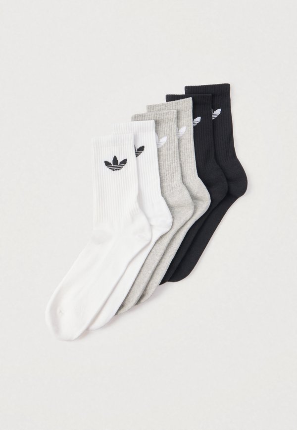 adidas Originals UNISEX 6 PACK - Socks - black/white/medium grey