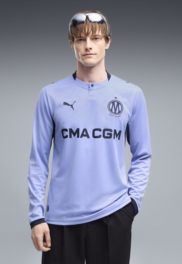 Puma OLYMPIQUE DE MARSEILLE 26/27 LANGARM-AUSWEICHTRIKOT - Club wear - lavendar pop-new navy