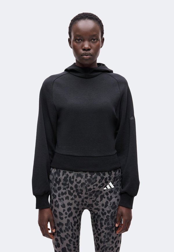 adidas Sportswear SOFT LUX HOODIE - Hoodie - black