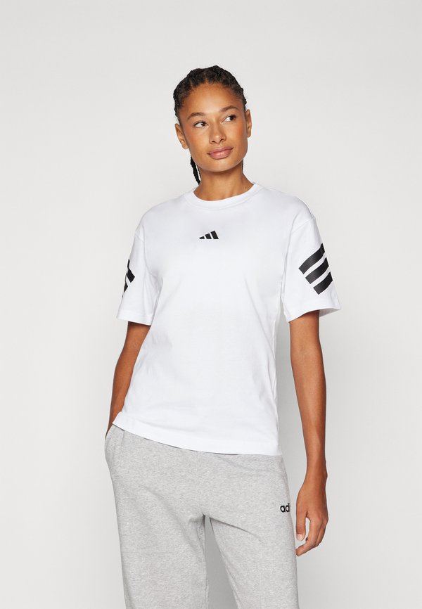adidas Sportswear FUTURE ICONS THREE STRIPES - Sports T-shirt - white
