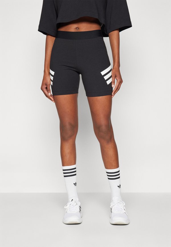 adidas Sportswear FUTURE ICONS THREE STRIPES BIKER SHORT - Leggings - black