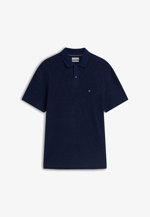 Tommy Hilfiger JACQUARD - Polo shirt - navy