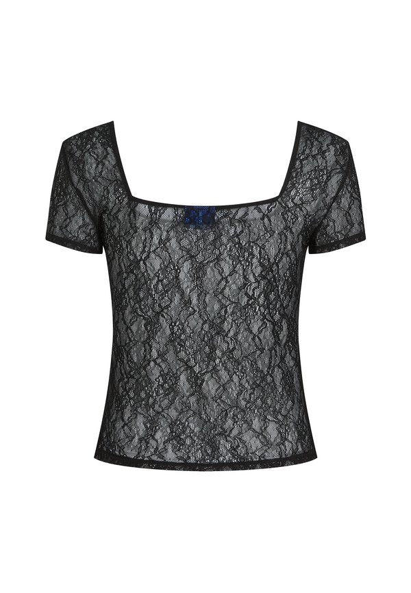 Karl Lagerfeld Jeans CAP-SLEEVED LACE