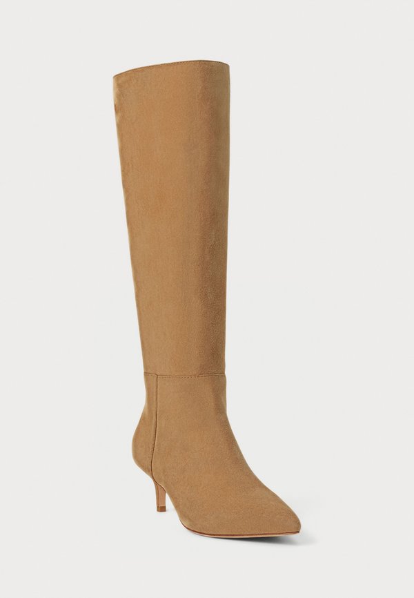 Lauren Ralph Lauren MCKAY SUEDE TALL BOOT HEEL