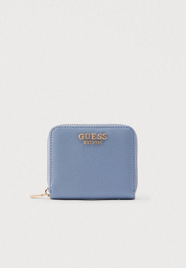 Guess LAUREL SMALL ZIP AROUND - Wallet - grey blue