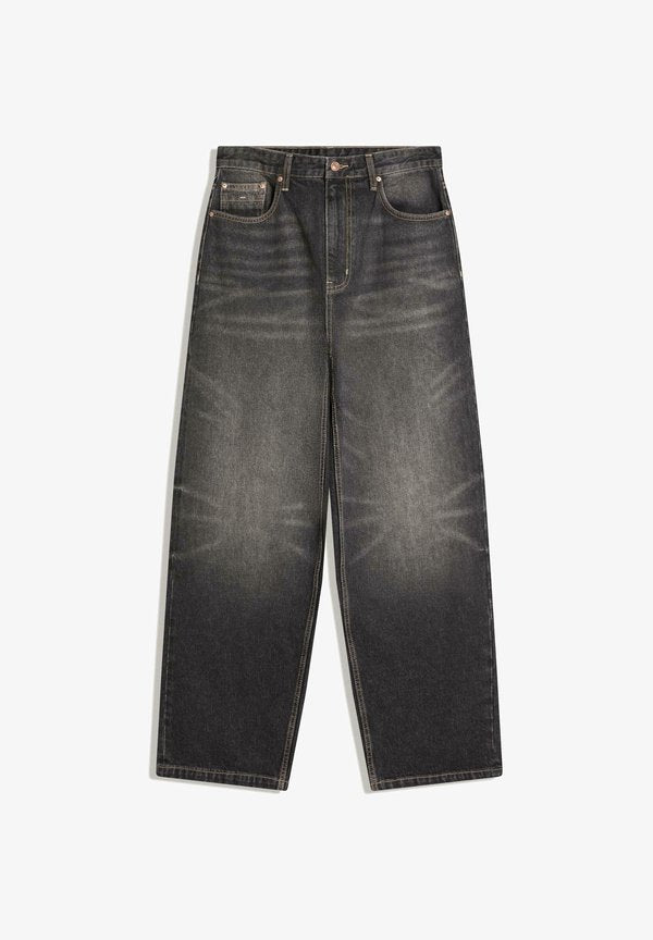 Bershka SUPER - Baggy Jeans - black