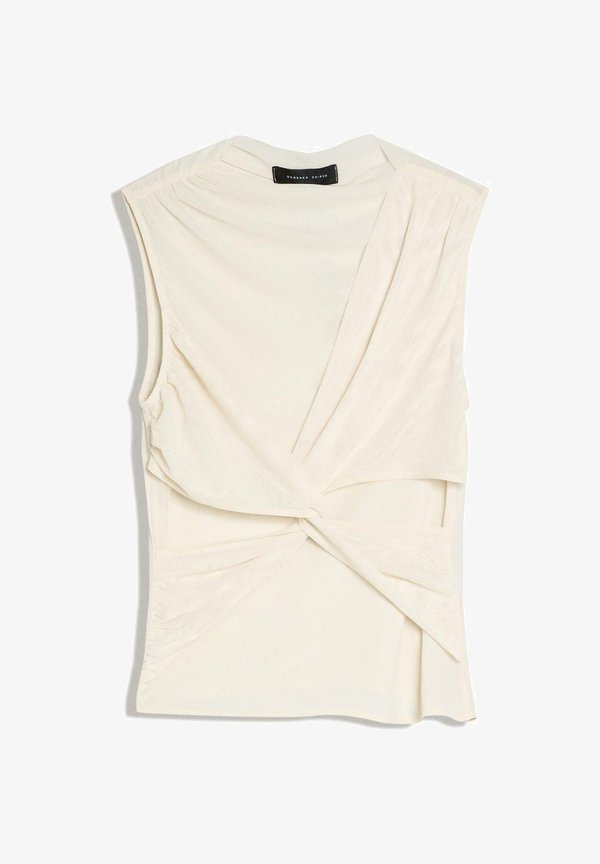 Bershka SLEEVELESS WITH KNOTS - Blouse - beige