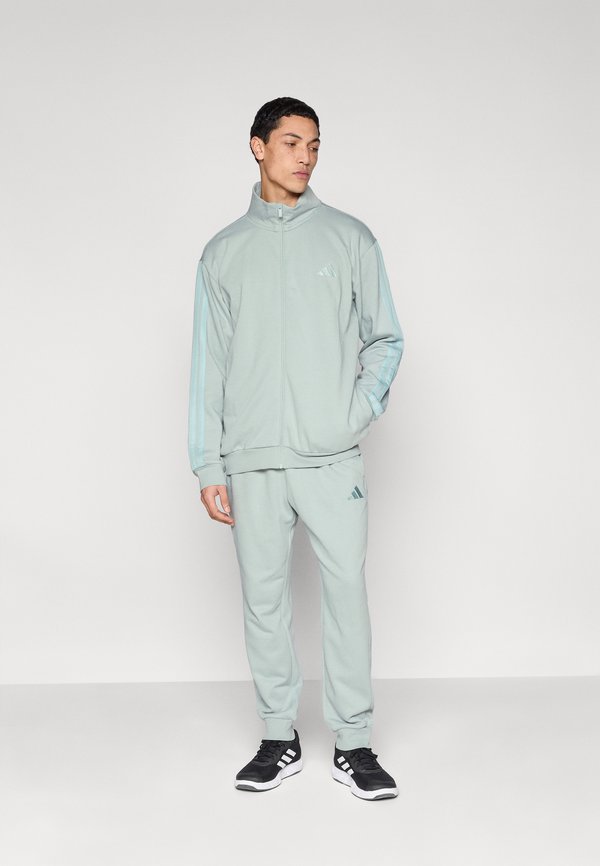 adidas Sportswear 3 STRIPES - Tracksuit - sage