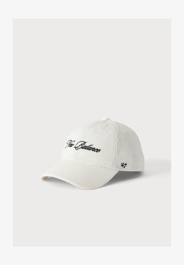 New Balance CORD SCRIPT CLEAN UP UNISEX - Cap - off-white/blue