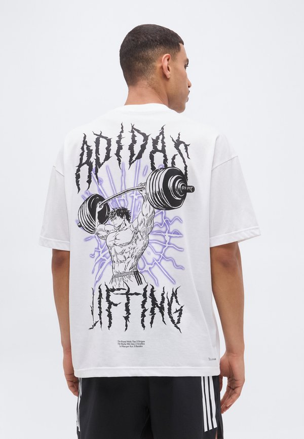 adidas Performance TRAINING MANGA GRAPHIC - Sports T-shirt - white