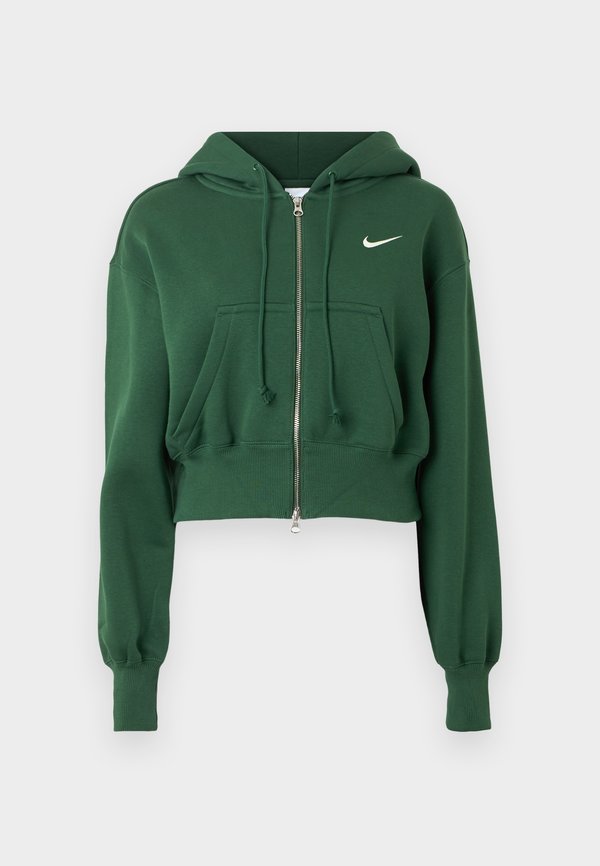 Nike Sportswear CROP - Zip-up sweatshirt - green