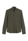 Marc O'Polo SPREAD COLLAR LONG SLEEVE ROUND HEM