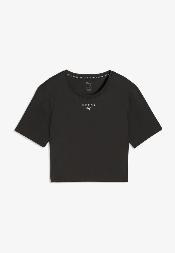 Puma W PUMA X HYROX PWRMODE CROP TEE - Sports T-shirt - puma black