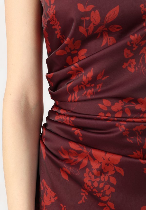 WAL G. AUTUMN SASHA BACK CROSS MAXI