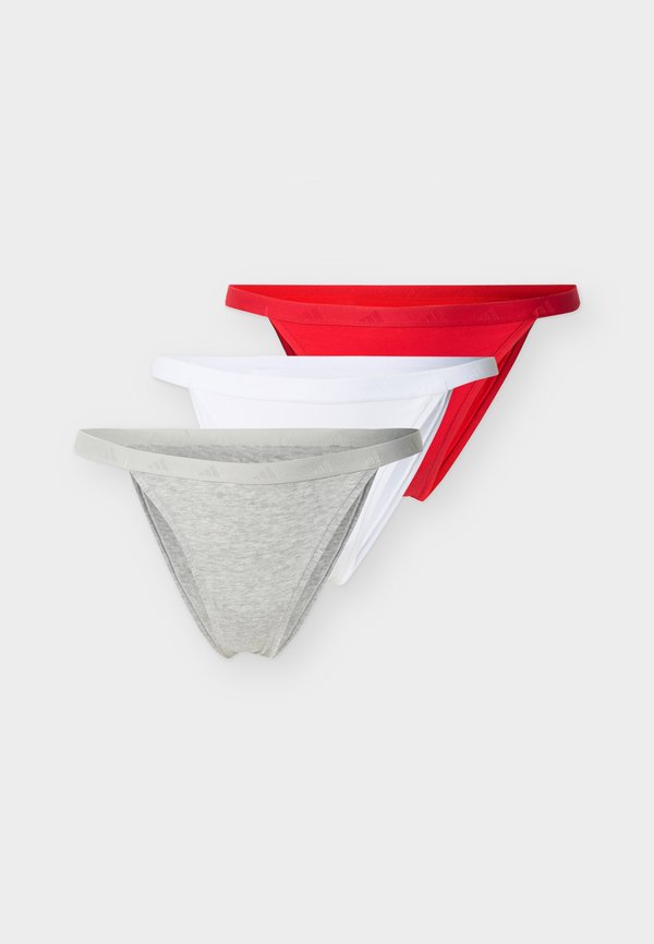 adidas Sportswear 3 PACK - Briefs - red/white/grey