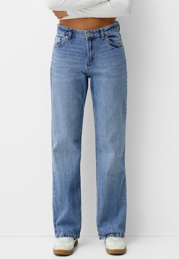 Bershka Straight leg jeans - light-blue denim