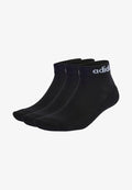 adidas Performance LINEAR CUSHIONED 3 PACK - Sports socks - black/white