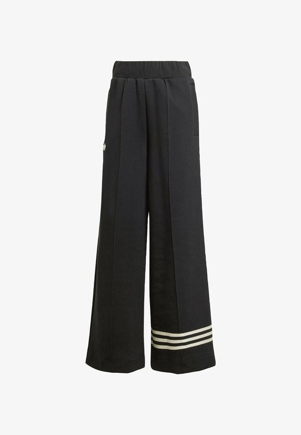 adidas Originals ADICOLOR NEUCLASSICS TRACK WIDE - Tracksuit bottoms - black   cream white