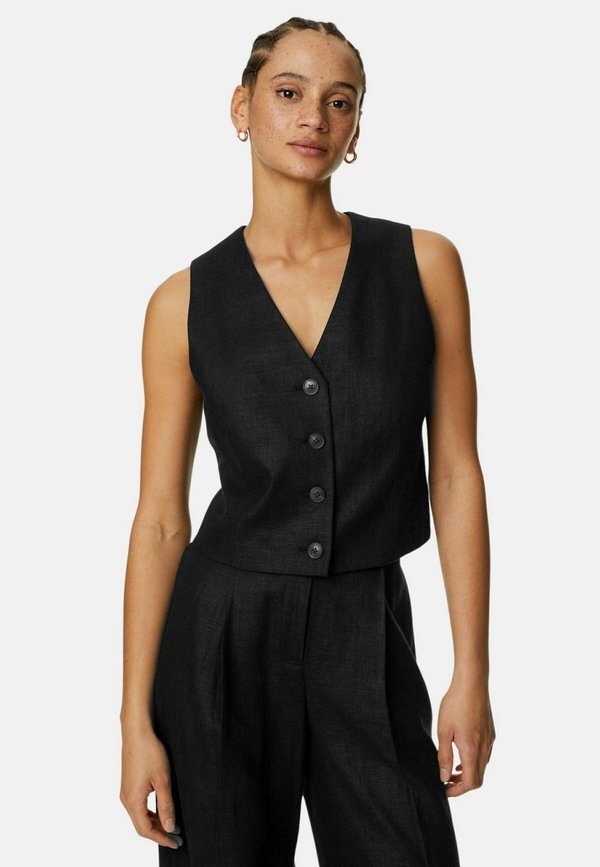 Marks & Spencer Linen Blend Tailored Vest