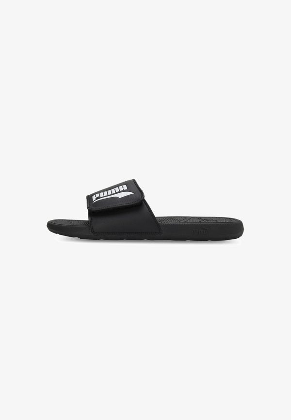 Puma COOL CAT 2.0 V FS SLIDES UNISEX - Pool slides - black- white