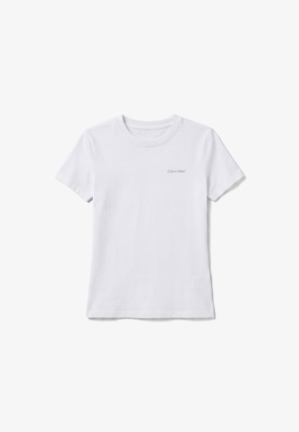 Calvin Klein SLIM FIT FEMININE LOGO TEE - Basic T-shirt - bright white