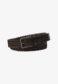 Calvin Klein Braided belt - dark brown/antique silver-coloured
