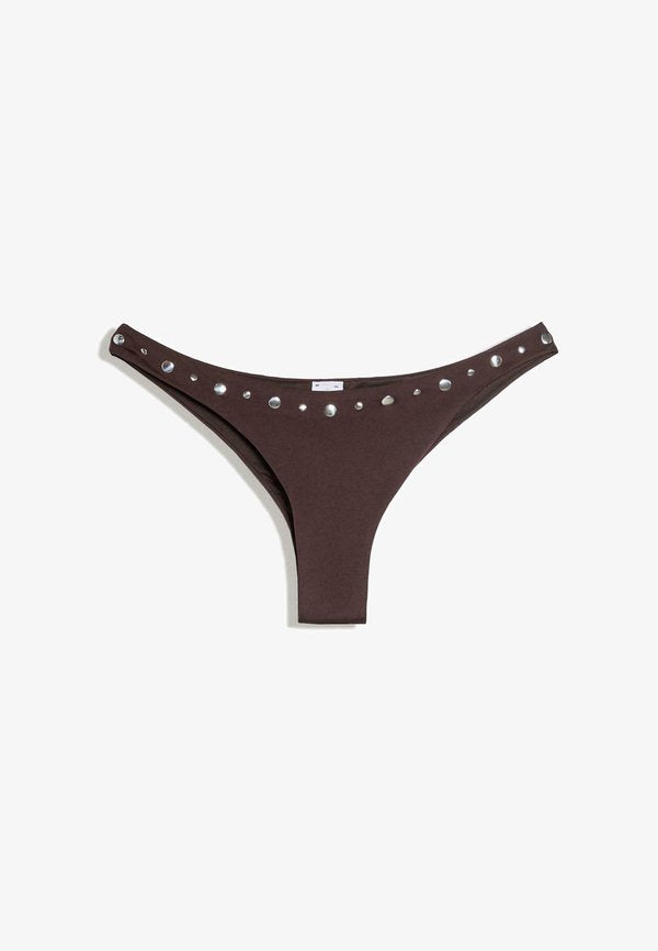 Bershka Bikini bottoms - dark brown