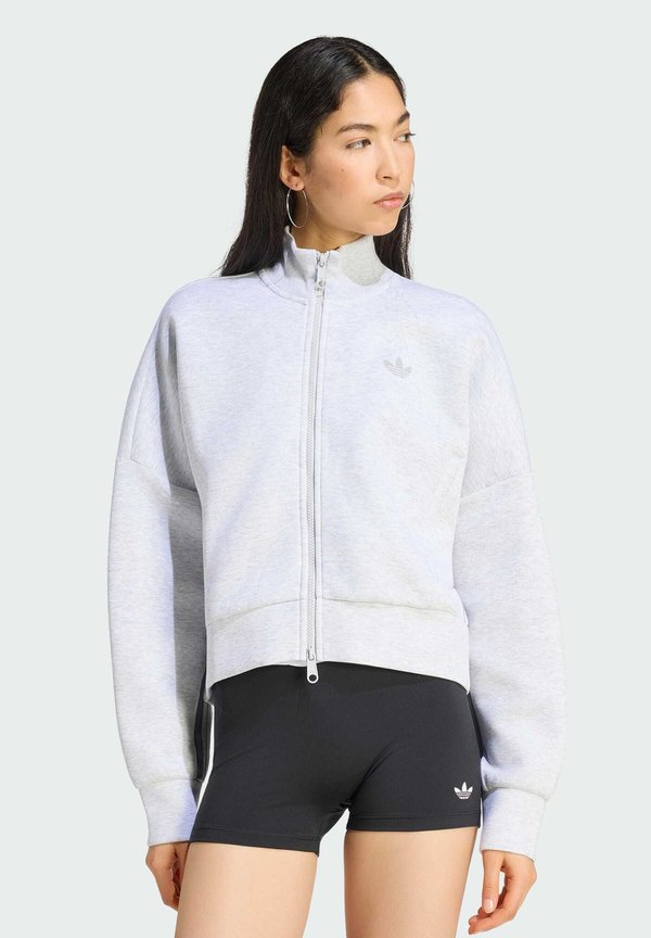 adidas Originals ADIDAS ORIGINALS SPACER TRACKTOP - Zip-up sweatshirt - light grey heather   reflective silver   slate   light solid grey