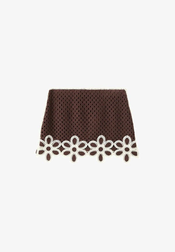 Mango ADULT - Mini skirt - marron
