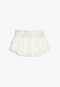 Bershka SKIRT - A-line skirt - white