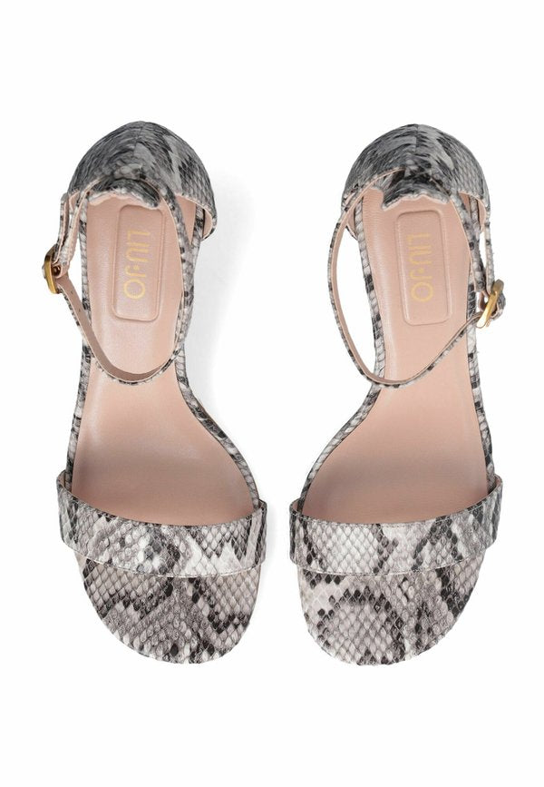 LIU JO LIU JO SANDALS WITH BRANDED HEEL