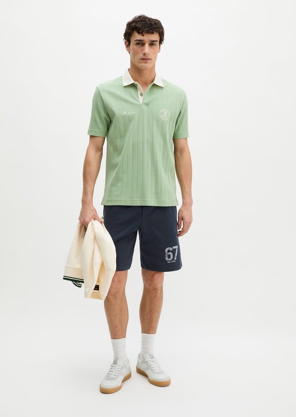 Marc O'Polo MOP CLUB '67 FOOTBALL TRICOT POLO, RIB