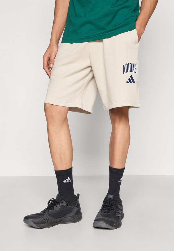 adidas Sportswear COLLEGIATE FLEECE - Sports shorts - alumina/dark blue