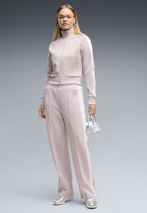 Puma T7 ALWAYS ON STRAIGHT TRACK PANTS OP - Tracksuit bottoms - misty pink