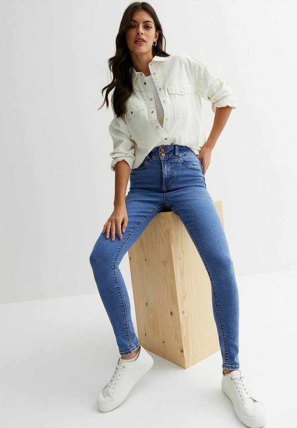 New Look BRIGHT BLUE LIFT & SHAPE HIGH WAIST YAZMIN