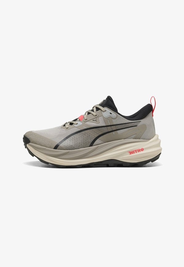 Puma PUMA - Trail running shoes - mouse gray-ultra red-silver fog