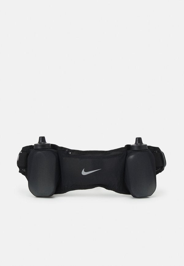 Nike Performance NIKE FLEX STRIDE DBL BOTTLE BELT 709ML UNISEX - Bum bag - black/black/silver