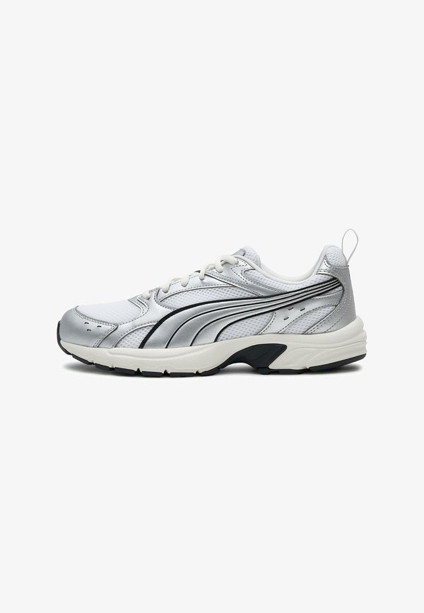 Puma MILENIO TECH UNISEX - Trainers - white silver feather gray