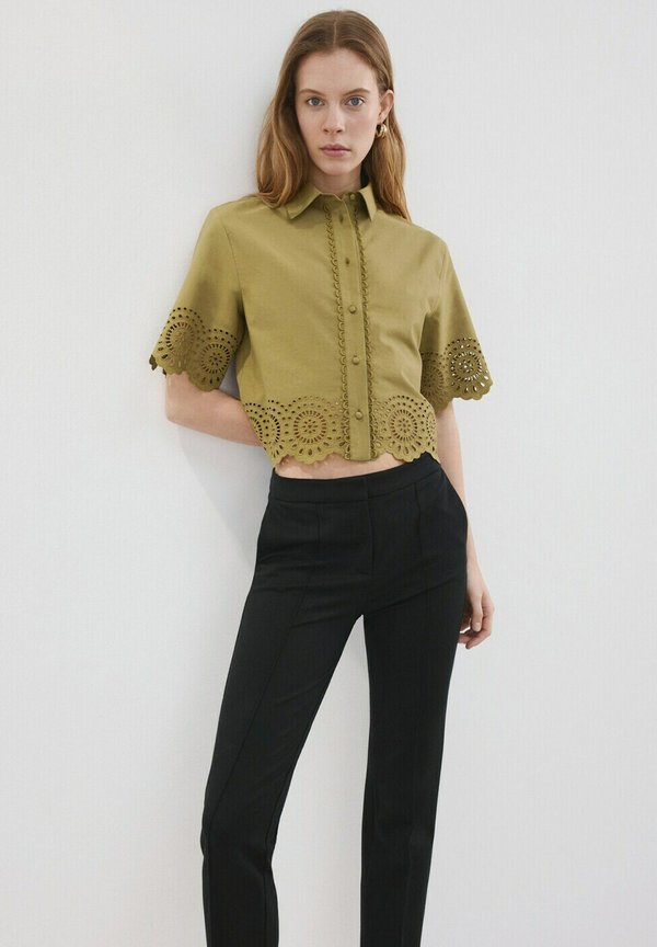 Mango ADULT - Button-down blouse - green