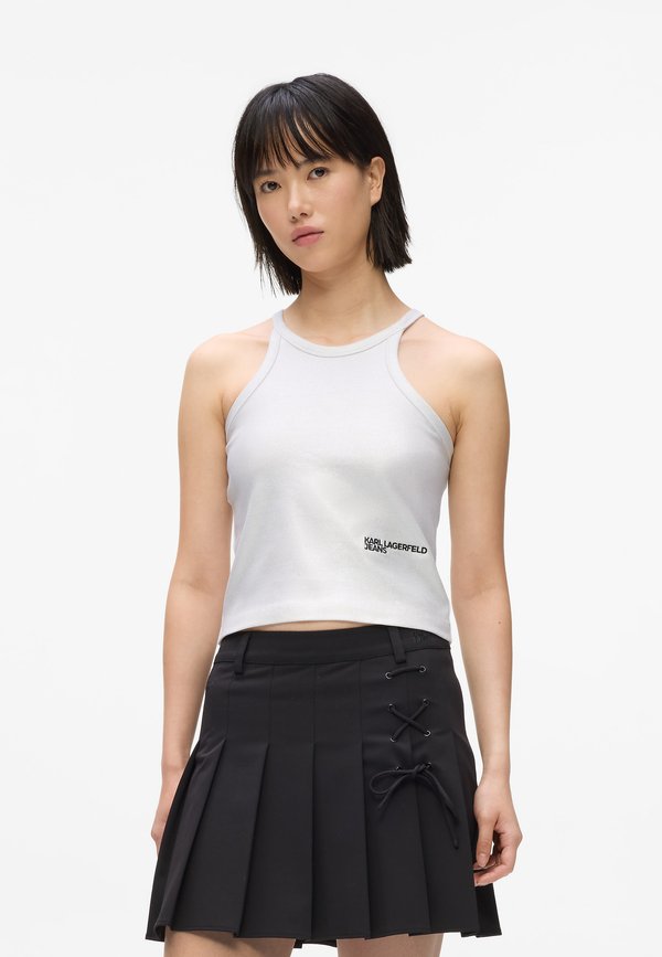 Karl Lagerfeld Jeans COATED RIBBED TANK