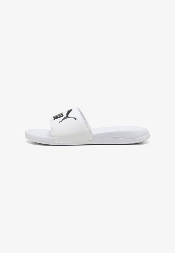 Puma POPCAT 20 SLIDES UNISEX - Pool slides - white- black