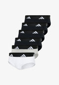 adidas Sportswear 6ER PACK ACTIVE FLEX - Briefs - schwarz weiß grau