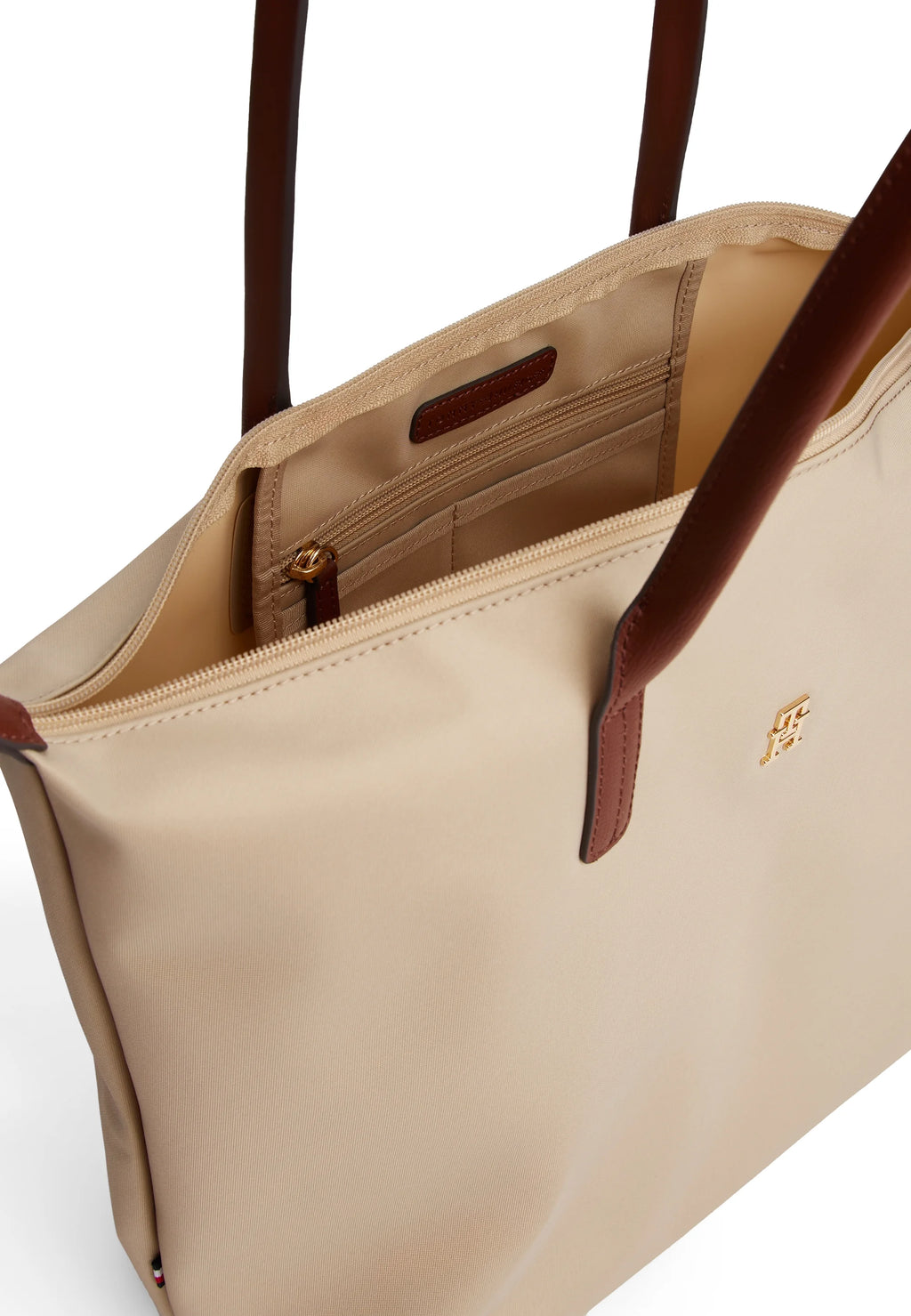 Tommy Hilfiger Tommy Hilfiger POPETTE TOTE - Tote bag - sandalwood
