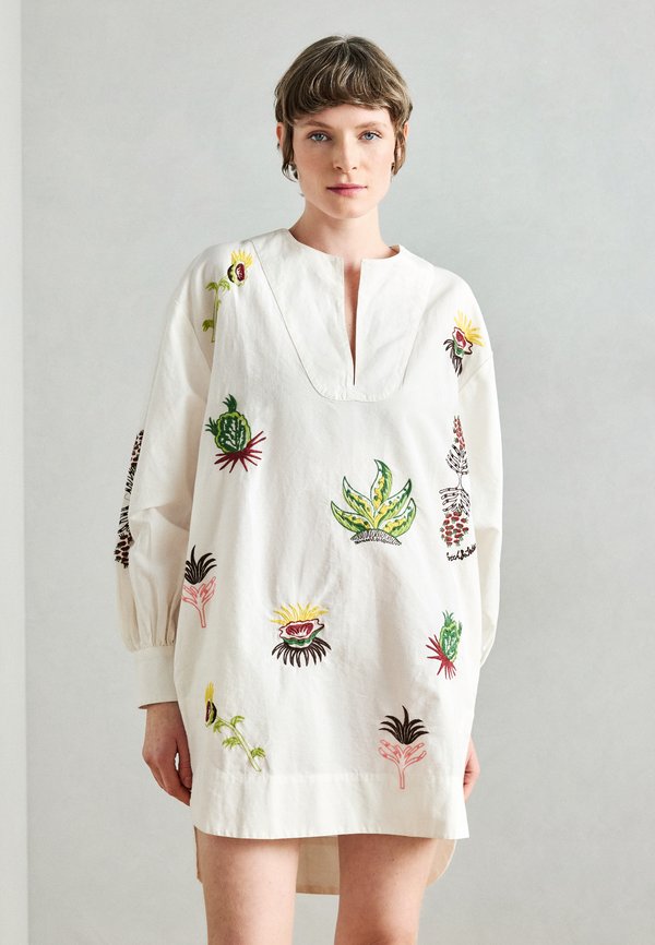 Scotch & Soda EMBROIDERED SHORT BIB DRESS