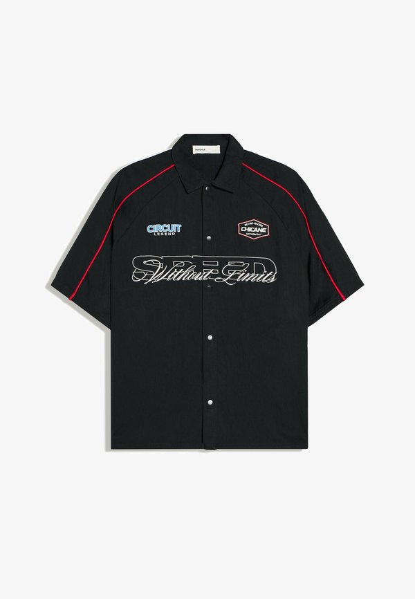Bershka RACING - SHIRT - Shirt - royal blue
