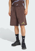 adidas Performance AMG WASHED SHORT - Shorts - aurora coffee