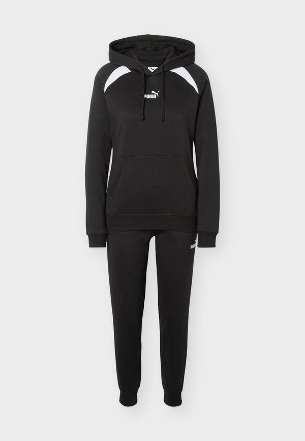 Puma HOODED SUIT - Tracksuit - black
