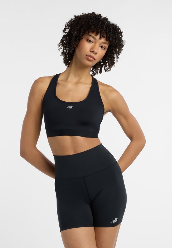 New Balance NB ESSENTIAL RUN BRA - High support sports bra - black