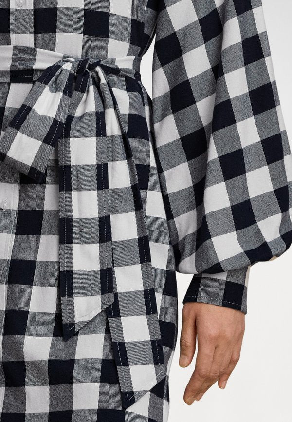 Lauren Ralph Lauren CHECK BELTED COTTON SHIRTDRESS