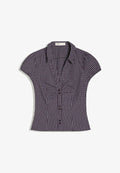 Bershka SHIRT 01337710 - Button-down blouse - bordeaux